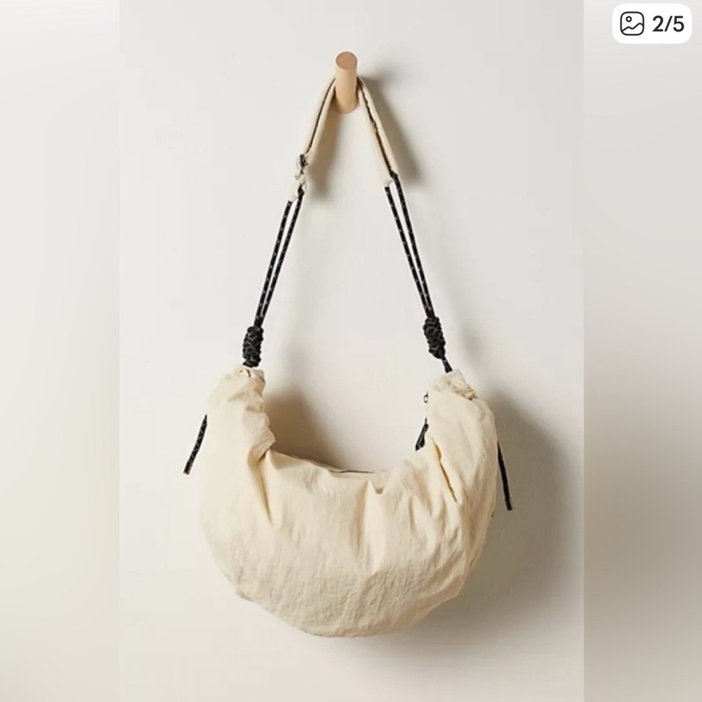 Free People orange Sling  Bag with Black Accents-NWT